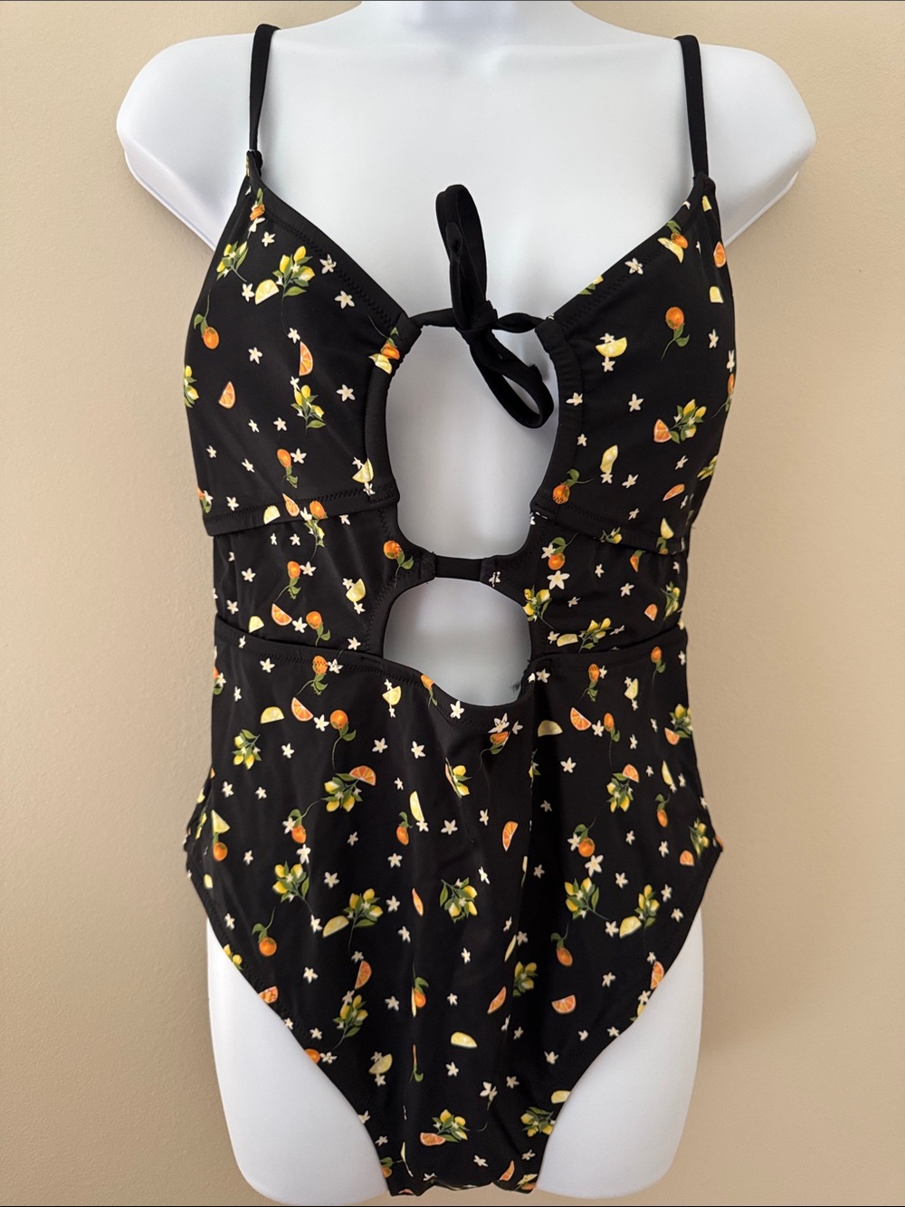 PINK Victoria’s Secret XXL Cut-Out One Piece Citrus Blossom Swimsuit